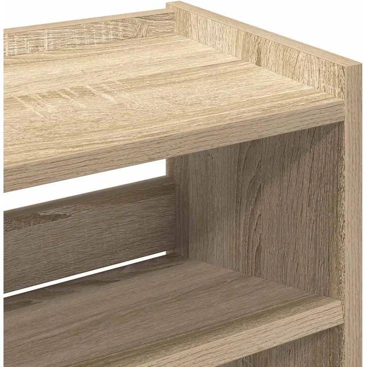 vidaXL Schuhregal Sonoma-Eiche 60x25x81 cm Holzwerkstoff 859880 – Bild 6