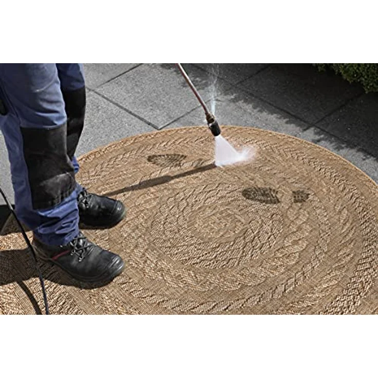 HANSE Home Teppich Almendro, rund, Höhe: 6 mm, Sisal Optik, Robust, Pflegeleicht, Flachgewebe – Bild 5
