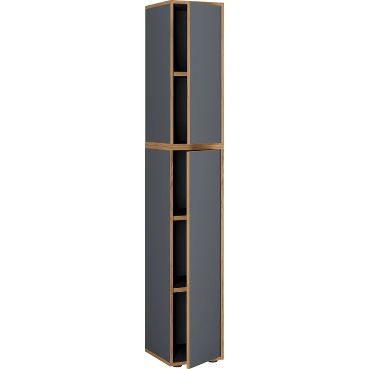 VCM Büroschrank Salia 920800 Anthrazit H. 183 x B. 30 x T. 33 cm – Bild 2