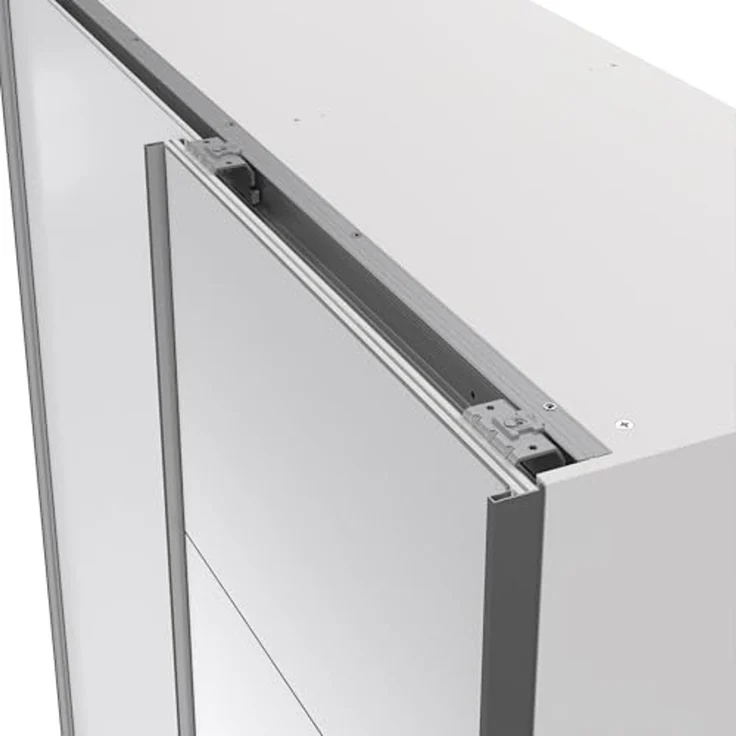 Dmora - Kleiderschrank 2 Türen Diandra, Schlafzimmermöbel, Schrank, Garderobe, 150x61 h200 cm, Weiß – Bild 4