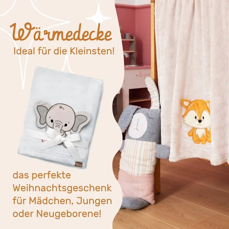 Wohndecke Warme Kuscheldecke Babydecke Blanket Baby Geschenk BE20-168, Be Mammy – Bild 2