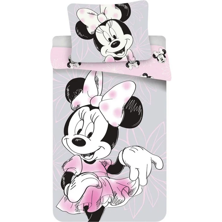 Disney Minnie Mouse Kinderbettwäsche DISNEY Minnie Mouse Bettwäsche 140x200+70x90 Baumwolle, Reißverschluss – Bild 2