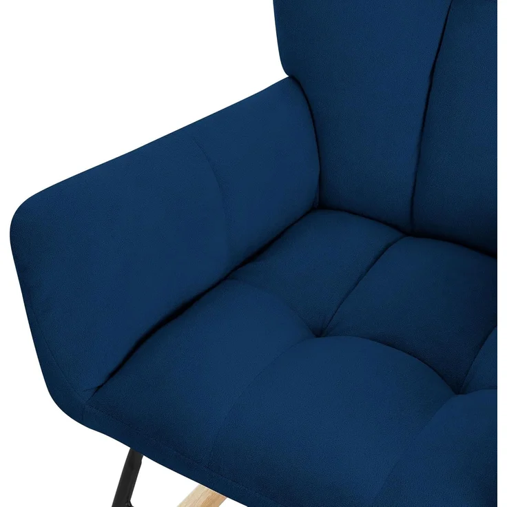 ML-DESIGN Schaukelstuhl Schaukelsessel Ohrenstuhl Relaxsessel Akzentstuhl Schwingstuhl Sessel (1 St), Stillsessel ideal für Wohn- & Babyzimmer Schwingsessel Frottee-Optik – Bild 5