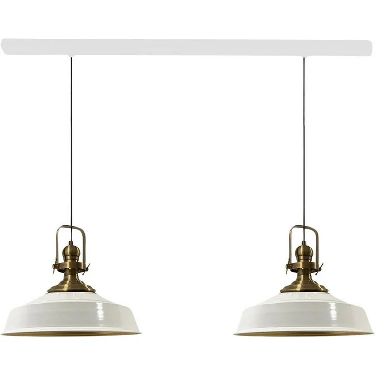 Bamyum Pendelleuchte Asletl Hängelampe aus Metall 2 Flammige, E27, Vintage Lampe, ohne Leuchtmittel – Bild 1