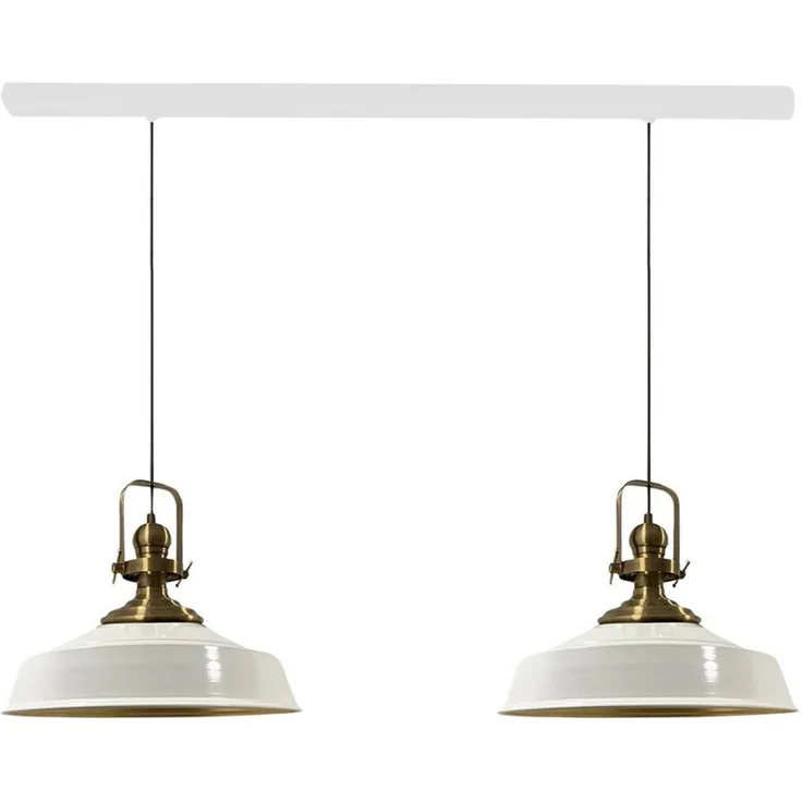 Bamyum Pendelleuchte Asletl Hängelampe aus Metall 2 Flammige, E27, Vintage Lampe, ohne Leuchtmittel