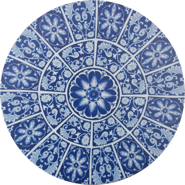 HTI-Living Garten-Essgruppe Tisch und 2 Stühle Marocco Blau, (Set, 3-tlg, 1 Tisch 2 Stühle), Sitzgruppe Essgruppe Balkonset – Bild 3