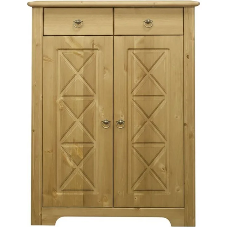 OTTO home Kommode Hugo (B/T/H: 74/38/100 cm), aus massiver Kiefer, Breite 74 cm, 2 Schubladen, FSC® zertifiziert – Bild 4