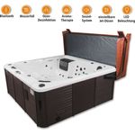 Canadian Spa Whirlpool Toronto UV, 6 Personen mit Abdeckhilfe, Stufe und 44 Düsen, energieeffizient