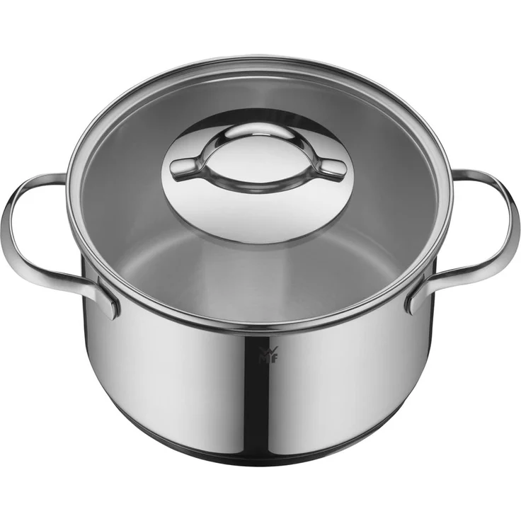WMF Fleischtopf Aparto, Cromargan Edelstahl Rostfrei 18/10 (1-tlg, großer Topf (20 cm) mit Glasdeckel, Induktion 3,3l), unbeschichtet, induktionsgeeignet – Bild 2