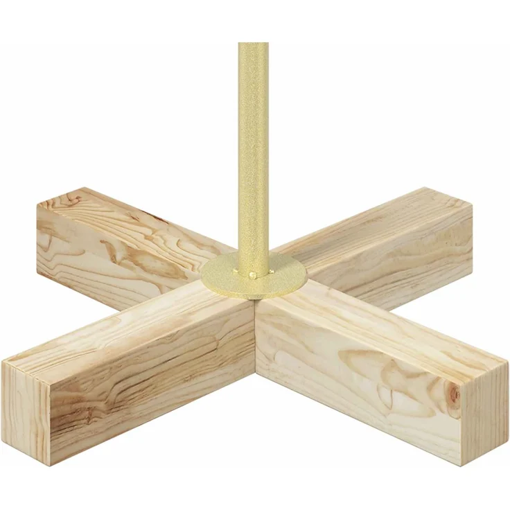 vidaXL Metall Weihnachtsbaum KUOPIO 60 cm Stahl Gold 42053804 – Bild 5