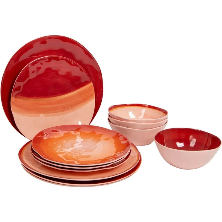 Bo-Camp Geschirr-Set Melamin Geschirr Set Halo Camping, 100% Melamin, Essgeschirr Reise Picknick Teller – Bild 5