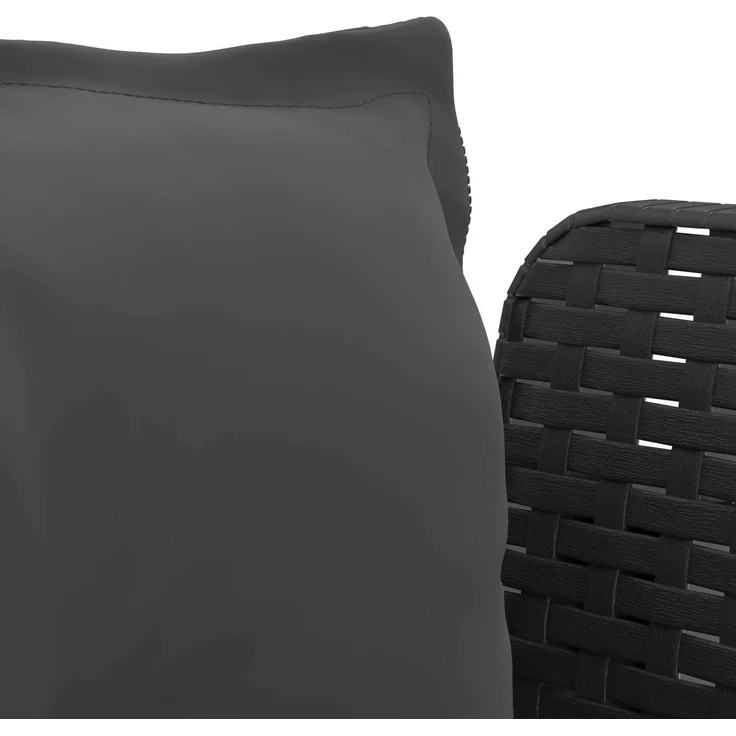 vidaXL 1-Sitzer Sessel mit Kissen Rattan-Look PP Anthrazit 8011869 – Bild 6