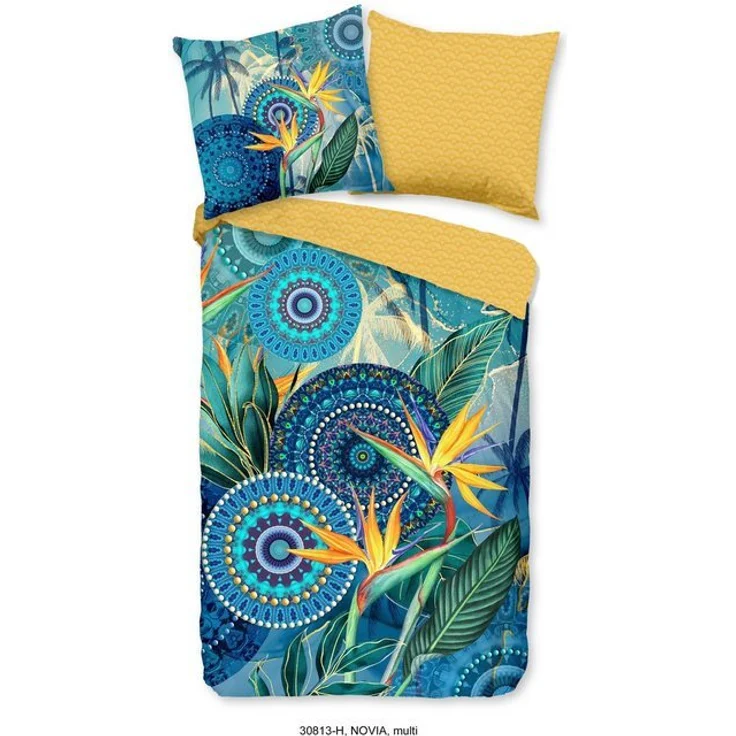 HIP Mako Satin Bettwäsche 135 X 200 cm + 1 x 80 X 80 cm Novia bunt – Bild 4
