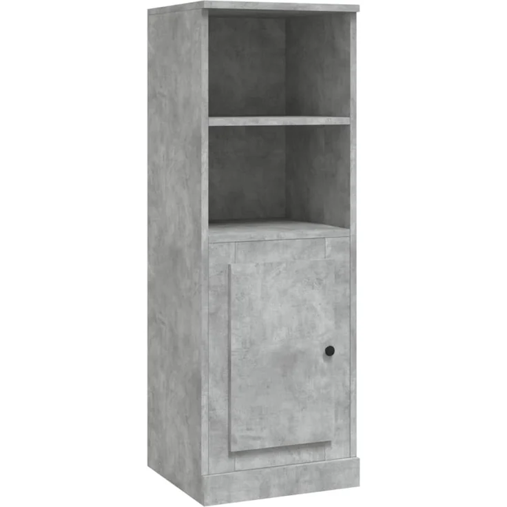 Highboard, BuffetSchrank, Büroschrank Betongrau 36 x 35,5 x 103,5 cm Holzwerkstoff – Bild 2