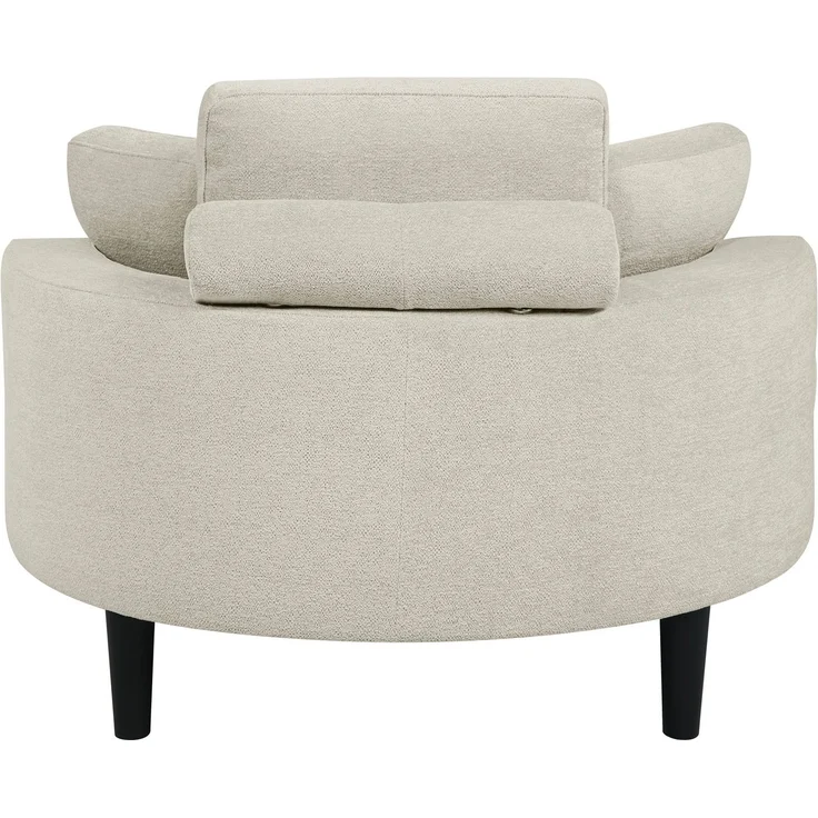 ATLANTIC home collection Loveseat Ravi, B: 114 cm, XXL- Sessel, mit Stauraumhocker, Rückenstütze & 4 Zierkissen – Bild 3