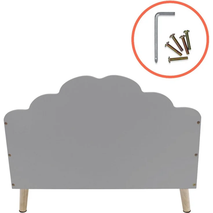 Spetebo Aufbewahrungsbox Kinder Aufbewahrungstruhe Wolke 58x45 cm (Anzahl, 1 St, Stück), robust und langlebig – Bild 2