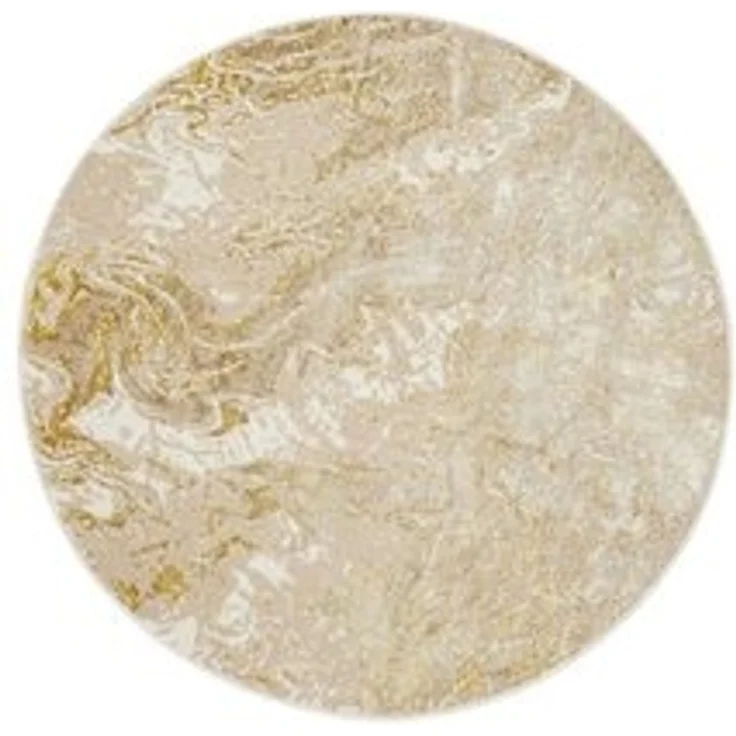 Tapiso Designteppich CRYSTAL, rund, Höhe: 8 mm, Kurzflor, elegante Linien mit Glanzeffekt, Wohnzimmer, Schlafzimmer – Bild 6