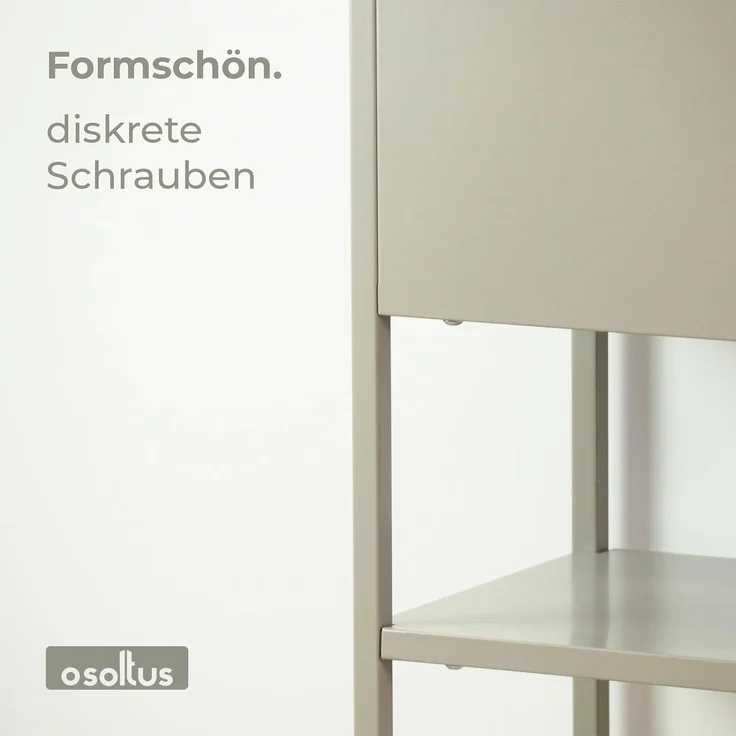 osoltus Pflanzkasten Raumteiler cube Warmgrey Grau Konsole 80 cm – Bild 6