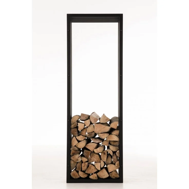 CLP Kaminholzständer Irving schwarz-matt,40x50x150 cm – Bild 2