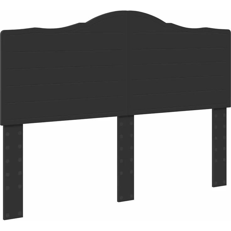 vidaXL Bettrahmen Schwarz 150 x 200 cm Massives Kiefernholz 3413291 – Bild 5