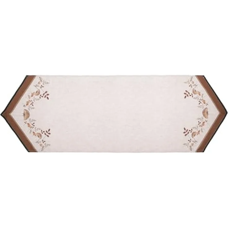 Clayre & Eef Tischläufer Little Fall Jewels (Set 1-tlg, 1-teilig), Tischläufer Tischdecke ca. 50x160cm Baumwolle – Bild 2