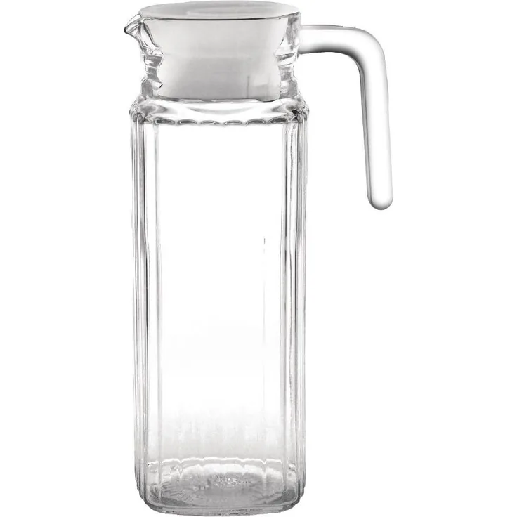 Olympia Gf922Gerippter Glas Krug, 1L (Pack Von 6)