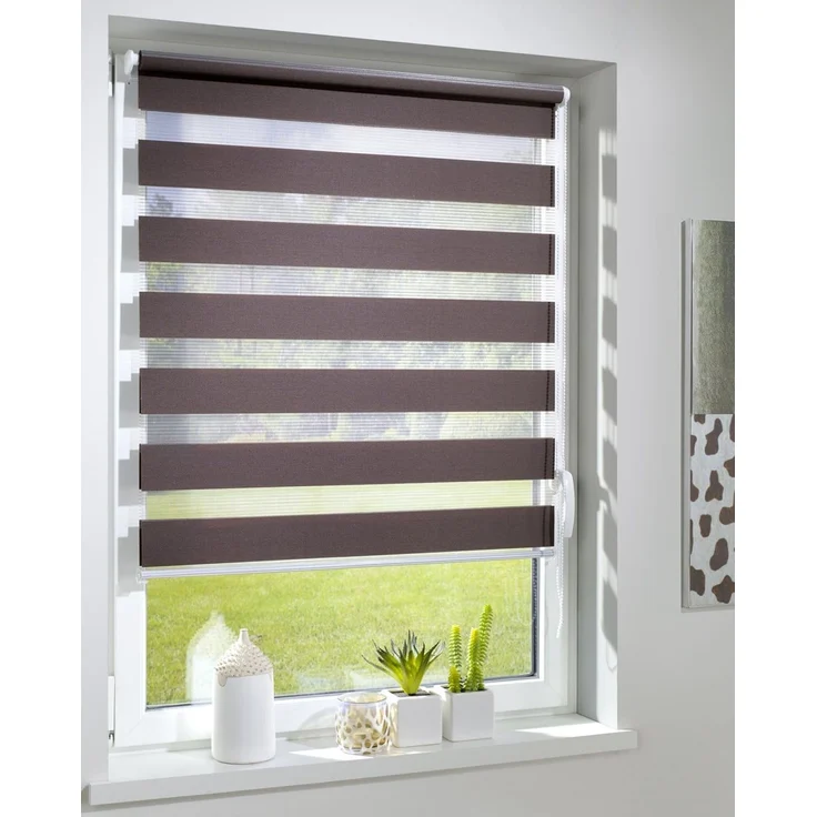 Doppelrollo Duo-Doppelrollo KLEMMFIX, DécoProfi, Lichtschutz, mit Bohren/ohne Bohren, Fenster- oder Wandmontage – Bild 1