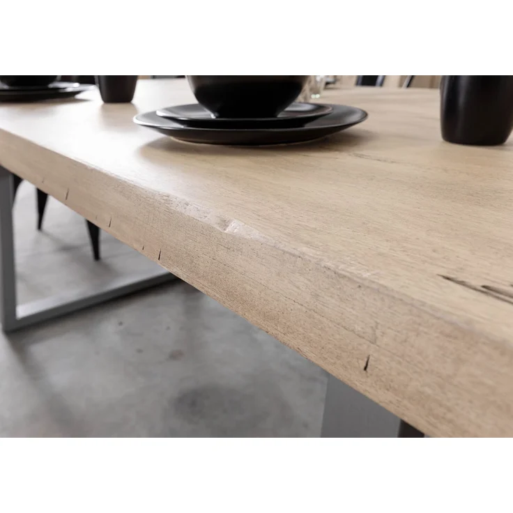 Esstisch Mango 160x90 whitewash lackiert RAILWAY #308 – Bild 6