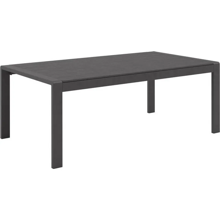 KONIFERA Gartenlounge-Set »New Jersey«, (Set, 12-tlg, 1x2er Sofa, 2 Sessel, Tisch 62x110x41 cm, inkl. Auflagen), Tischplatte aus Nonwood