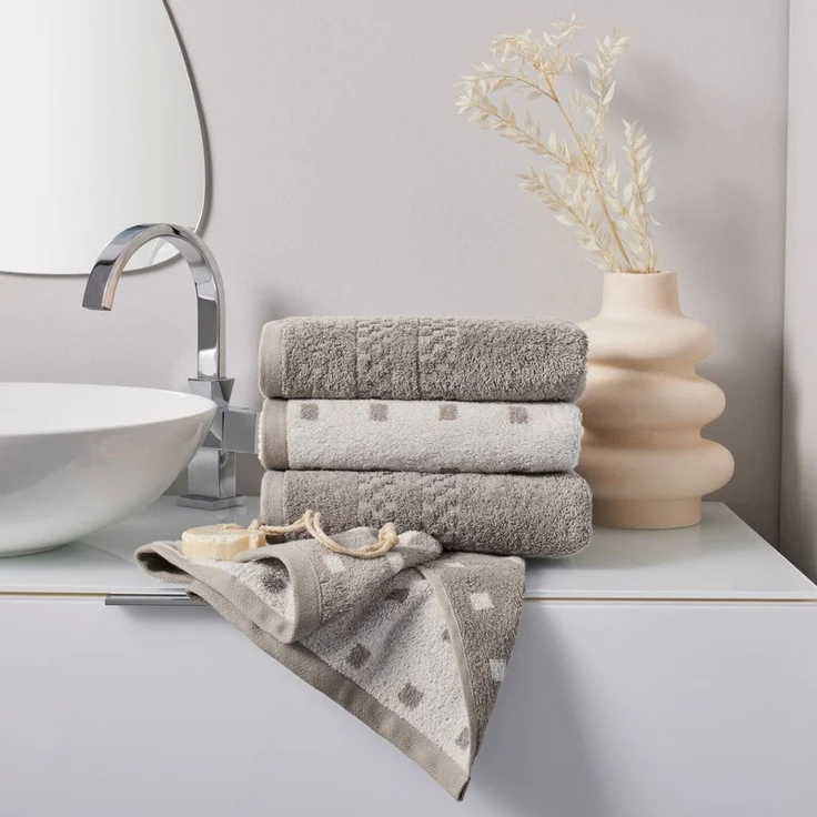 OTTO home Handtuch Regona, Handtücher 50x100cm, flauschig und weich, 500gr/m², Frottier (Set, 4-St), Premium Handtücher mit Bordüre, Set, 100% Baumwolle, 5 Jahre Garantie – Bild 2