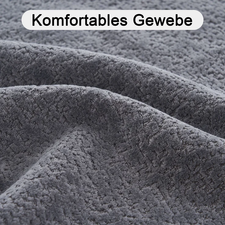ZUBALIYA Modulares Sofa mit Chenille - Bezug, mit breiten Armlehnen, modular aufgebaut, mit Schaumstoffpolsterung – Bild 6
