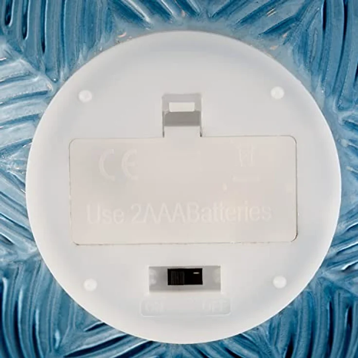AmeliaHome LED Deko Glas Leuchten Stimmungsbeleuchtung aus Glas Murcia Blau – Bild 6