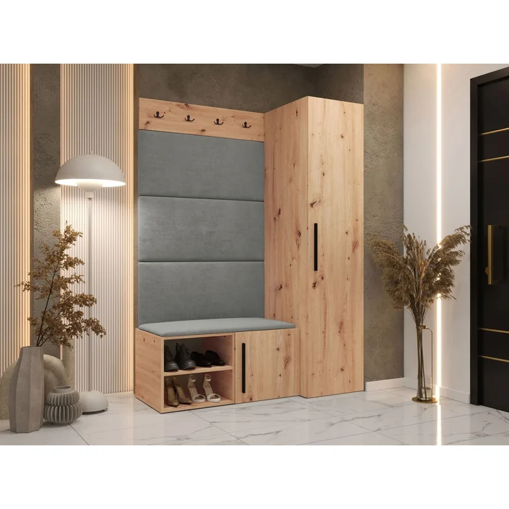 Mirjan24 Garderoben-Set Mapreni II (Farbe: Artisan Eiche, Polo 894), 191 x 50 x 124 cm – Bild 2