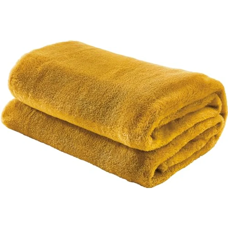 Wohndecke Wohndecke "Salerno", Erwin Müller, Teddy-Fleece Uni – Bild 2