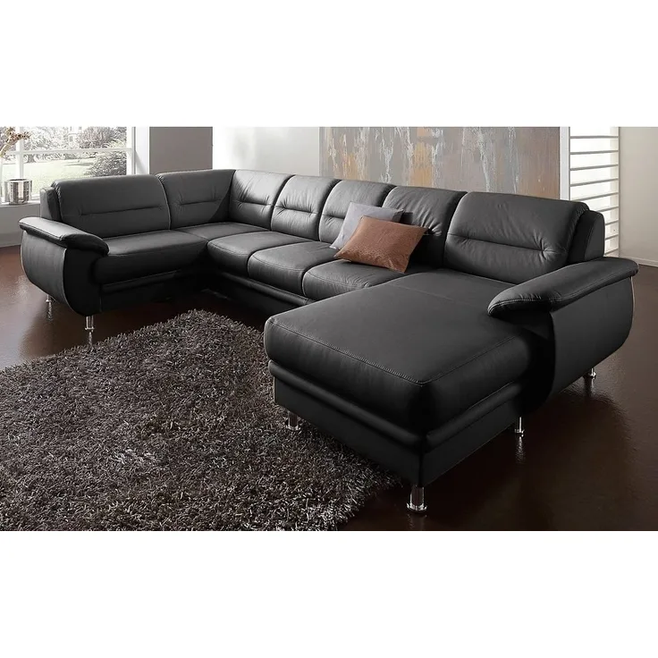 sit&more Wohnlandschaft Mailand U-Form, wahlweise mit Bettfunktion, frei im Raum stellbar