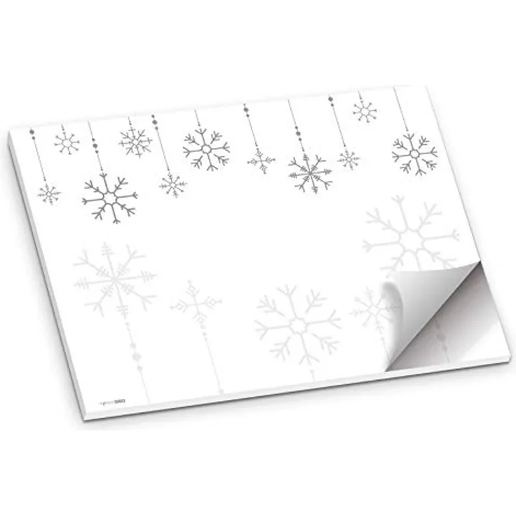 itenga Platzset itenga Platzset Tischset "Schneeflocken" Grau Weiß, (50-St)