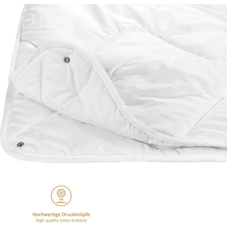 sleepling Microfaserbettdecke Basic 100, Füllung: 100% Polyester, für Allergiker geeignet, hergestellt in der EU – Bild 3