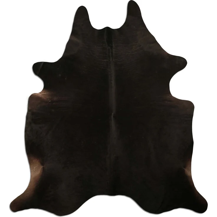 Livorio Fellteppich, Rinderfell schwarz / black, 200 x 225 cm – Bild 7