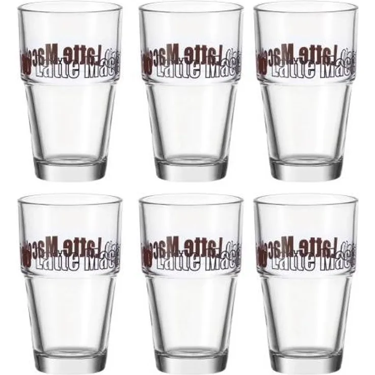LEONARDO Becher 6er-Set Solo Latte Macchiato (410ml) 0748388890034