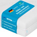 Betten-ABC - Junior Duo - Wendematratze für Babys & Kleinkinder - 80x160 cm - mit Rundum-Trittkante & 2 Seiten - Oeko-TEX-Zertifiziert - Abnehmbarer & waschbarer Aloe Vera-Bezug - Lieferung per Paket