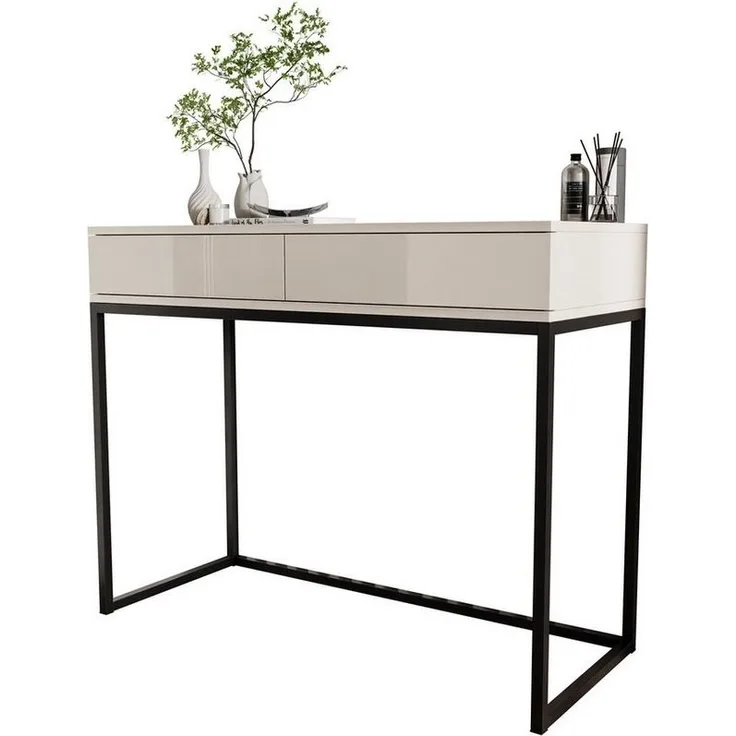 Lookway Konsolentisch BLANCO GLAMOUR Konsole in Kaschmir auf Gestell (1x Konsole), Breite: 100 cm