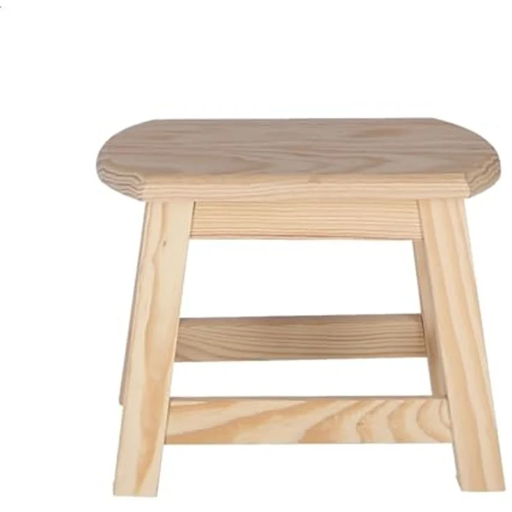 Aranaz Kleiner ovaler Hocker ohne Lack – Bild 5