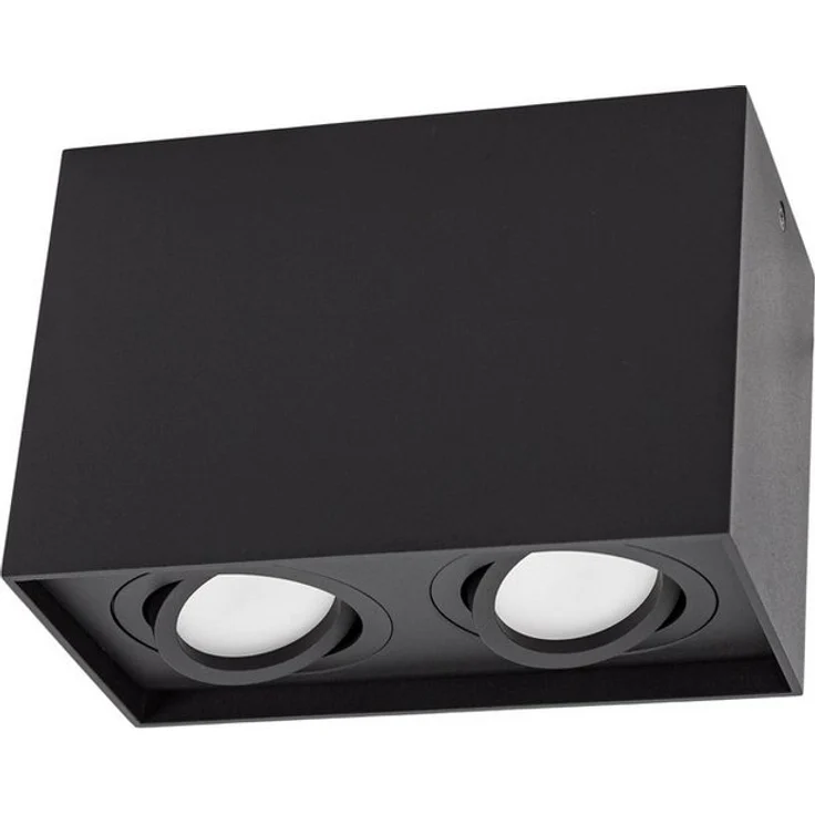 Deckenspots schwarz 2-Flg DUO 2XGU10 IP20 rechteckig schwenkbar – Bild 2