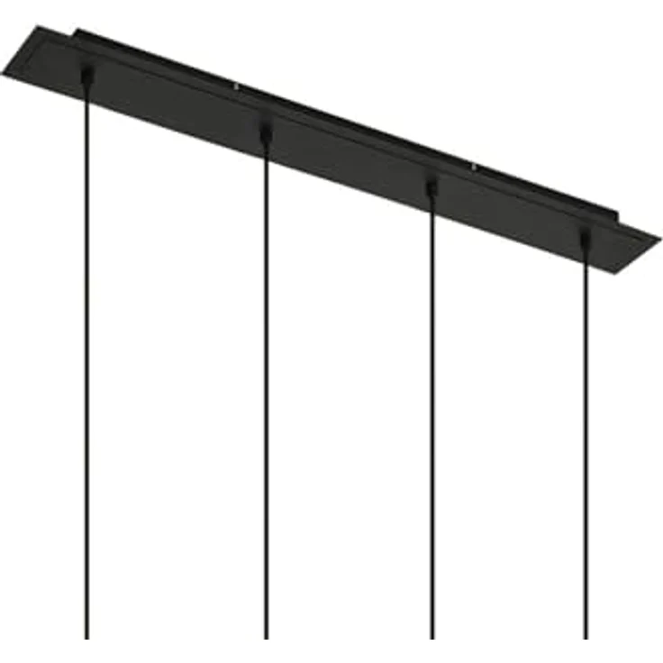 Lindby Pendelleuchte 'Joffrey', Hängelampe aus schwarzem Metall, 4-flammig, für Wohnzimmer & Esszimmer – Bild 7