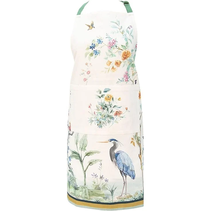 Clayre & Eef Kochschürze Paradise Bird, (Baumwolle, 1-tlg, Schürze), ca. 70 x 85 cm – Bild 1