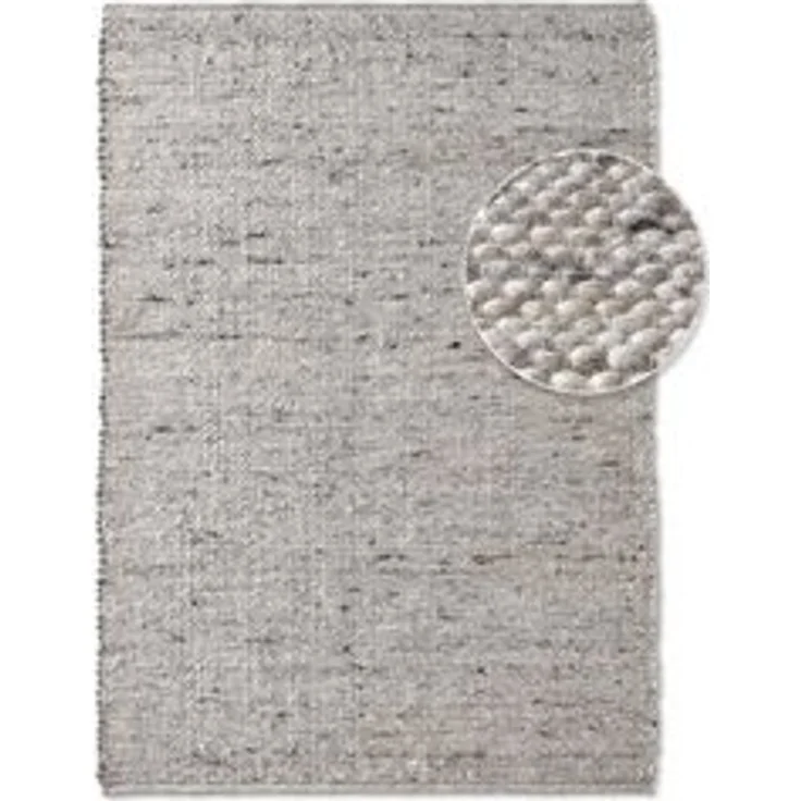 TaraCarpet Wollteppich TaraCarpet Handwebteppich Helsinki, rechteckig, Höhe: 10 mm, gewalkter Wohnzimmer-Teppich Schurwolle Schlafzimmer Esszimmer 070x130 – Bild 6