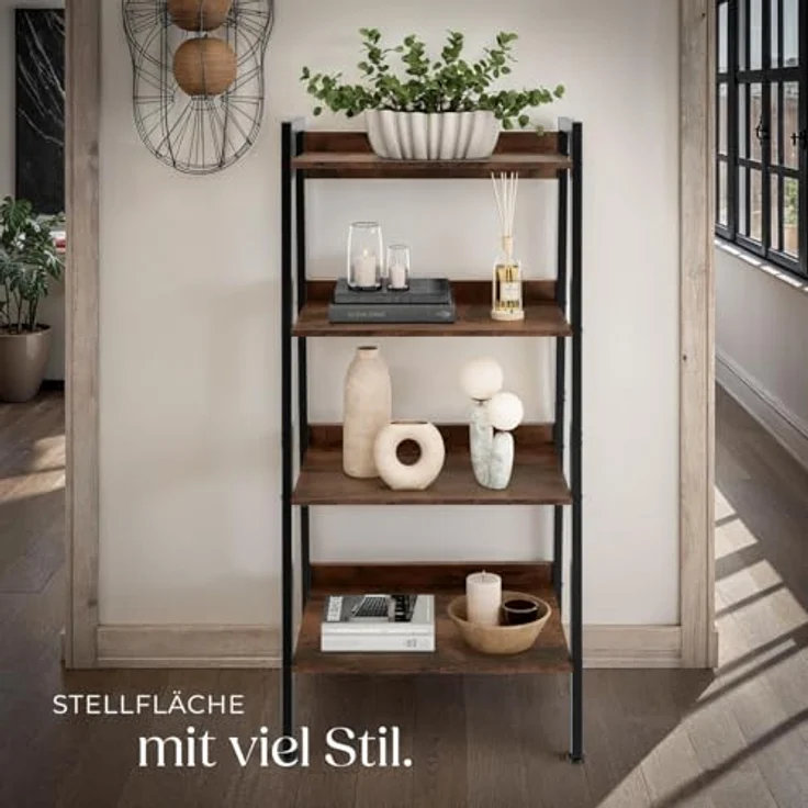 tectake Leiterregal Chatham, Set 1-tlg, Industrial Style – Bild 9