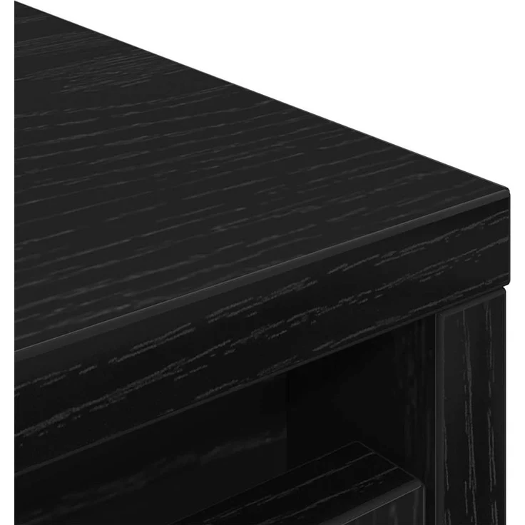 vidaXL Schuhschrank Schwarz Eichen-Optik 57x34x76 cm Holzwerkstoff 861869 – Bild 9