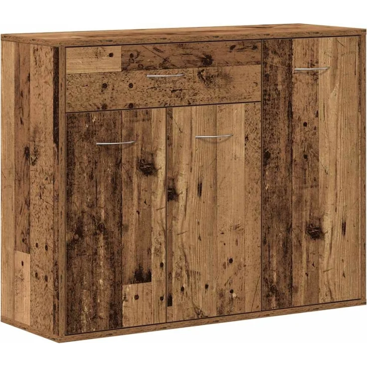 vidaXL Sideboard Altholz-Optik 88x30x70 cm Holzwerkstoff 861140 – Bild 9