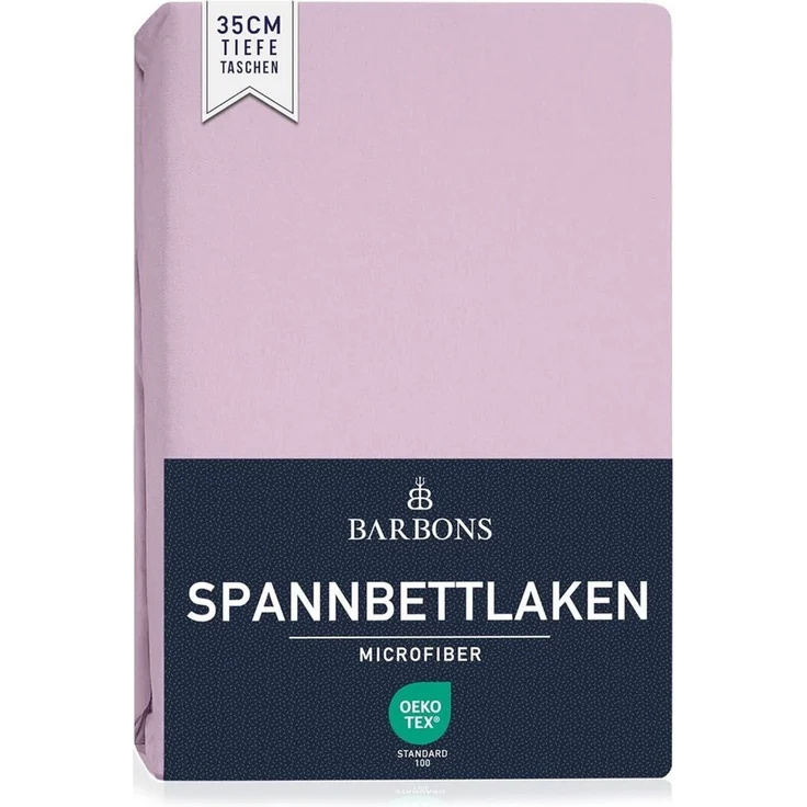 BARBONS Spannbettlaken Spannbetttuch für Matratzen Topper 35 cm Tiefe Elastisches Bettlaken, Gummizug: Rundumgummizug, (1 Stück), Mikrofaser Gebürstete Polyester Rundumgummizug weich pflegeleicht – Bild 2
